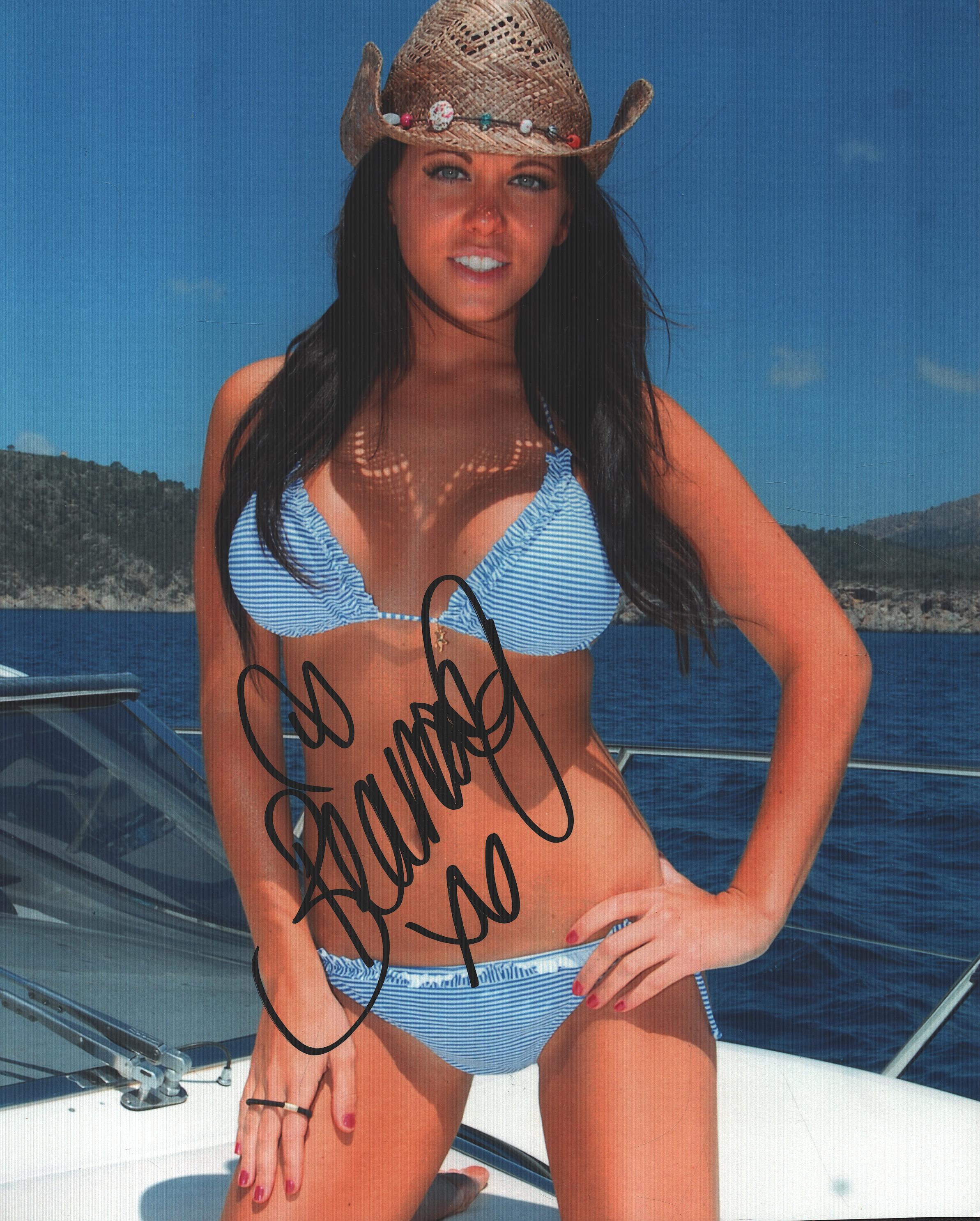 Bianca Gascoigne signed 10x8inch colour photo