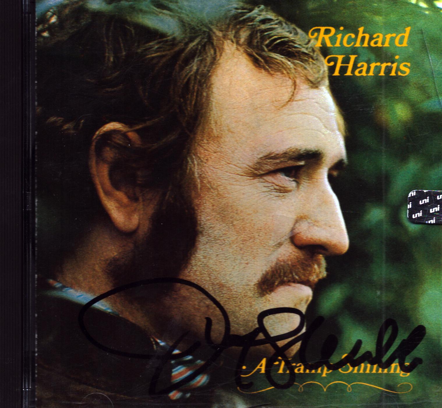 RICHARD HARRIS Singer signed CD A Tramp Shining signed by Jimmy Webb
