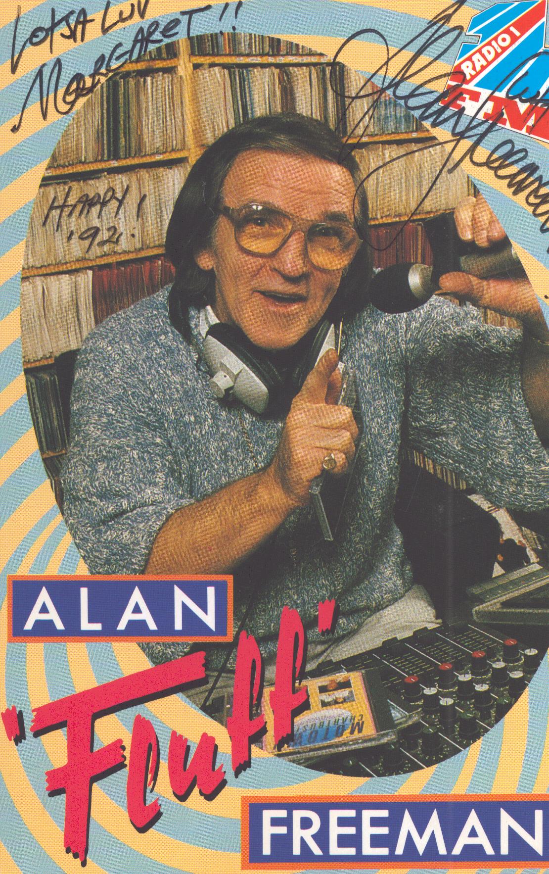 ALAN ‘FLUFF’ FREEMAN (1927-2006) DJ signed Radio 1 Promo Photo
