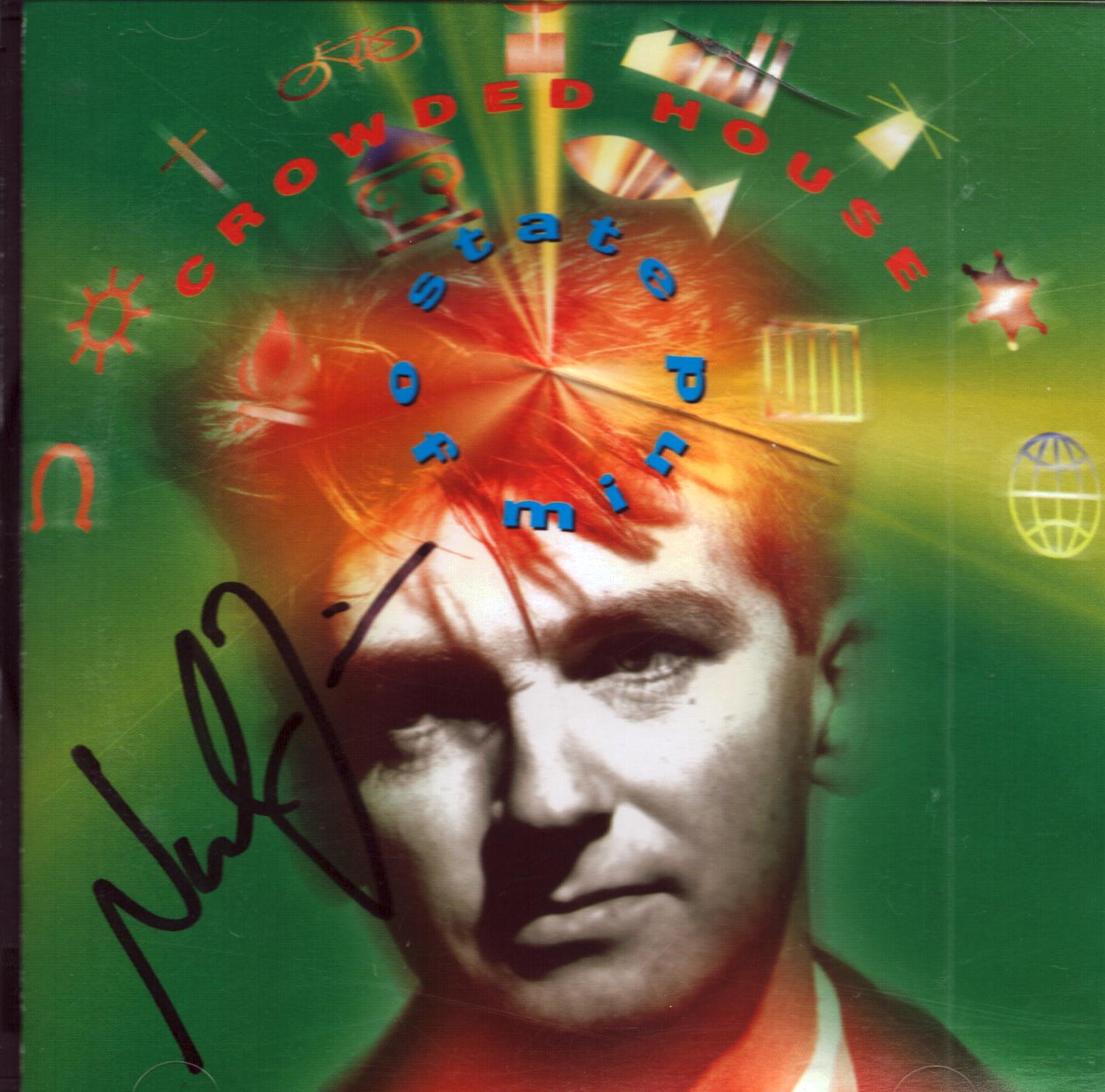 CROWDED HOUSE signed CD State of Mind by Neil Finn