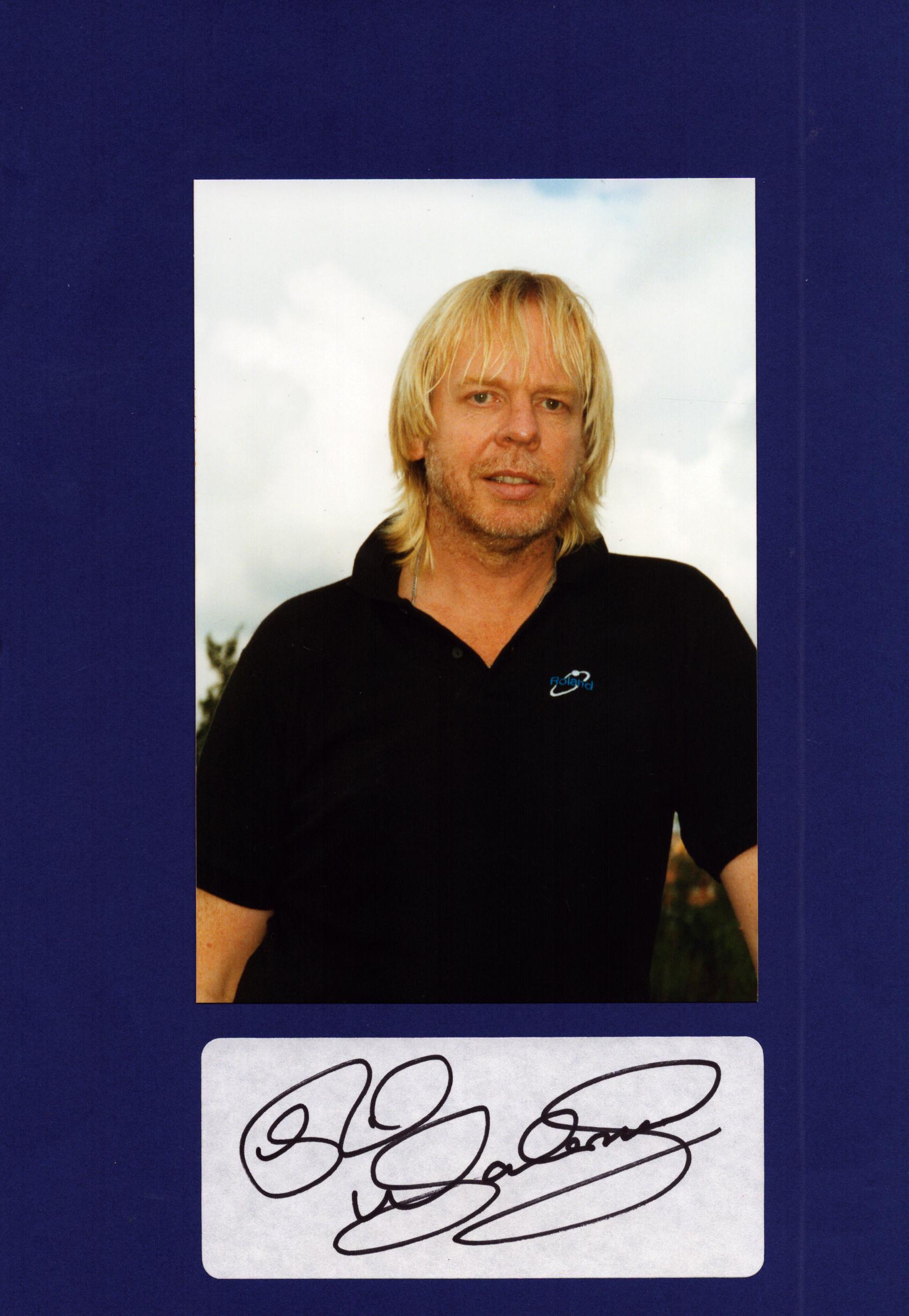 RICK WAKEMAN Yes Keyboard Player signed page with Photo