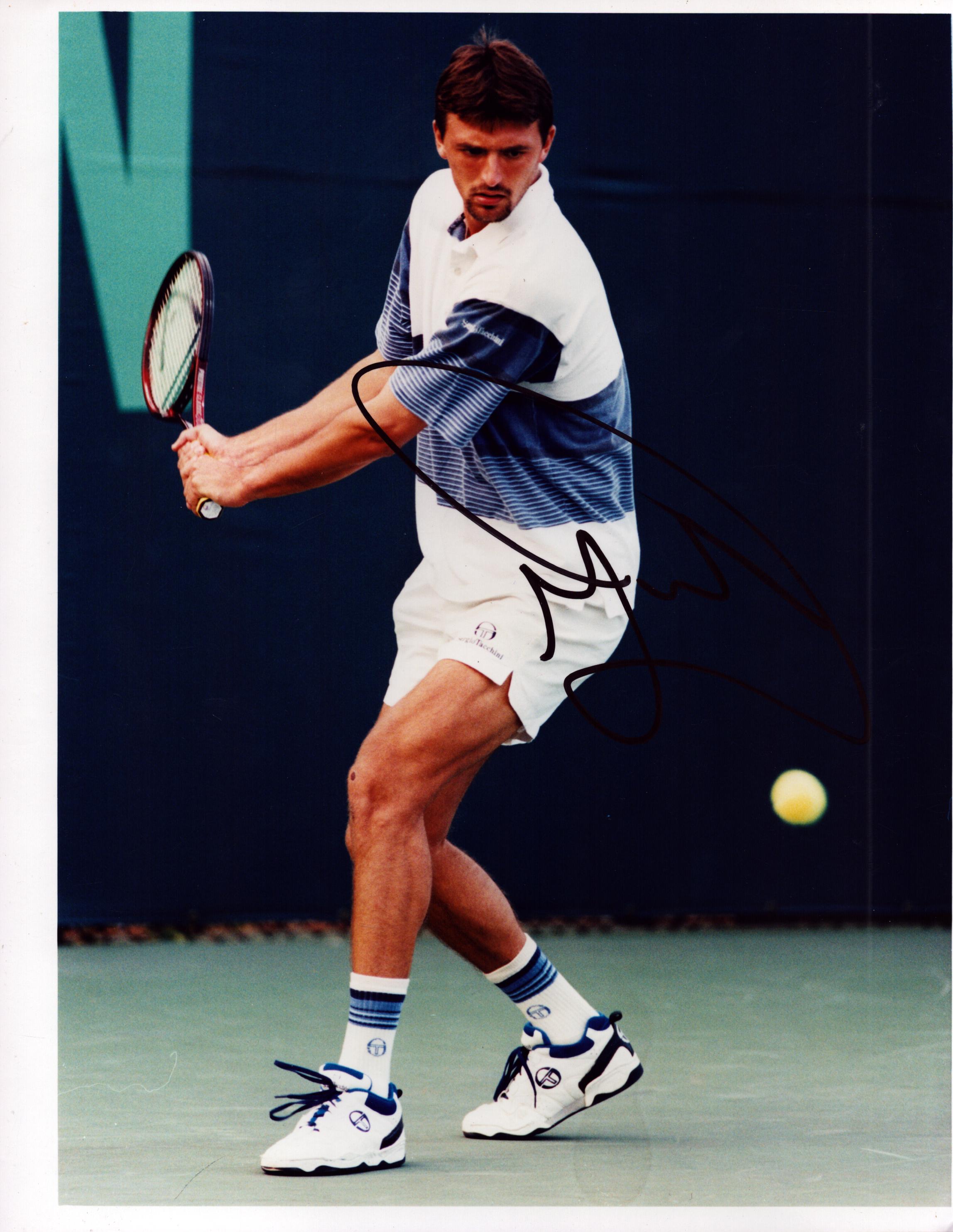 GORAN IVANISAVIC signed Tennis 1996 Press 8x10 Photo