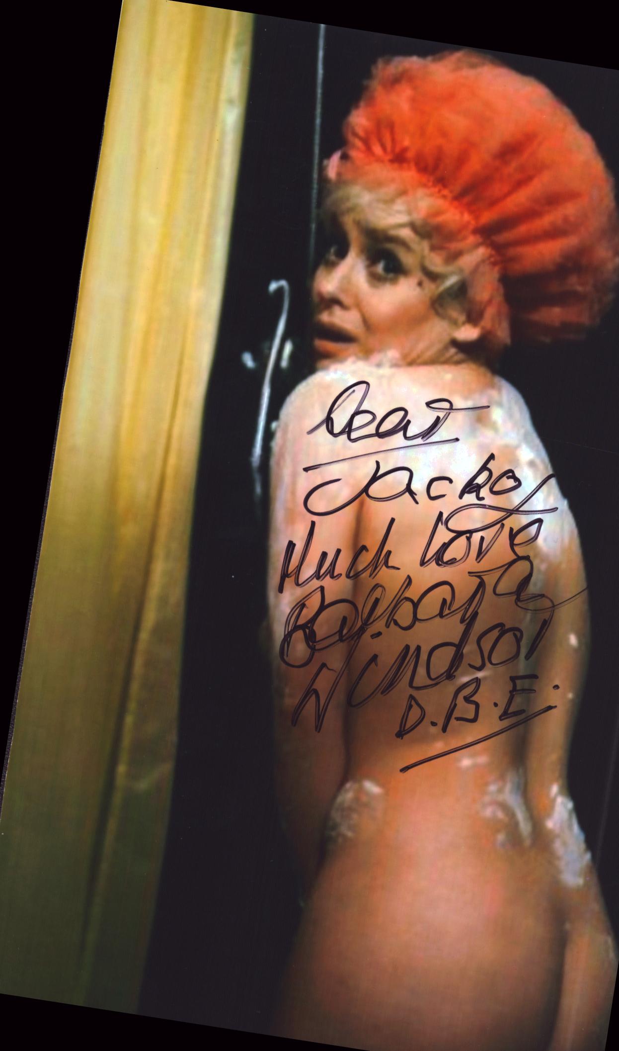 BARBARA WINDSOR (1937-2020) Actress signed Naked Photo