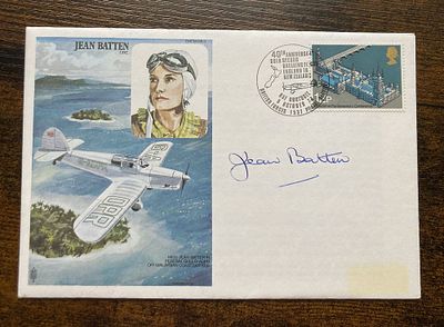 Nice Jean Batten Signed Cover. Flown London to Rome Bombay Hong Kong Melbourne. 5 Oct 76 BFPS 