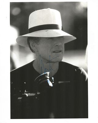 Robert Redford signed 10X8 inch black and white photo .
