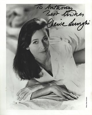 Cherie Longhisigned 10X8 inch black and white photo dedicated