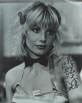 Glynis Barber signed 10x8 inch black and white photo dedicated