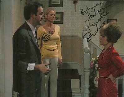 Prunella Scales signed 10X8 inch colour photo from Fawlty Towers dedicated