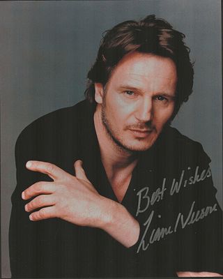 Liam Nelson Signed 10X8 inch colour photo