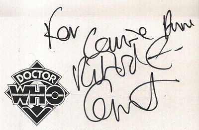 Richard E Grant signed 6X4 inch white card