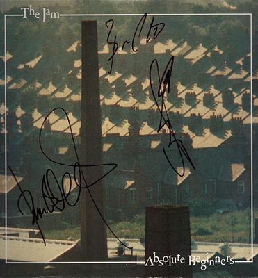 The Jam signed Absolute Beginners LP, 1981.