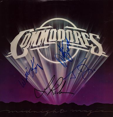 The Commodores signed 1979 vinyl album Midnight Magic. Signed by Walter Orange, J.D Nicholson 