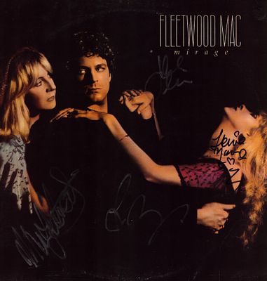 Fleetwood Mac signed 1982 vinyl album Mirage.