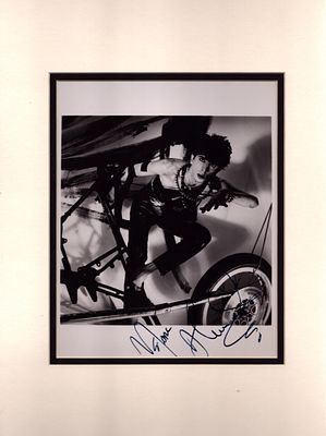 Mark Almond signed 16x12 mounted black & photo.