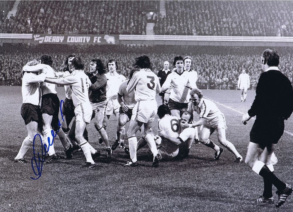 Lot 246: Autographed 1975 FRANCIS LEE 16 x 12 FIGHT...