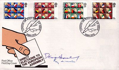 Roy Jenkins, Denis Healey signed Direct Elections to the European Assembly FDC. Good condition Est.