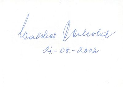 WW2 Human Torpedo Walter Gerhold KC signed card Kreigsmarine sank HMS Dragon. Walter Gerhold KC 