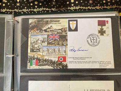 Victoria Cross Capt Phillip Gardner VC MC signed Operation Crusader RAF cover. Good condition Est.