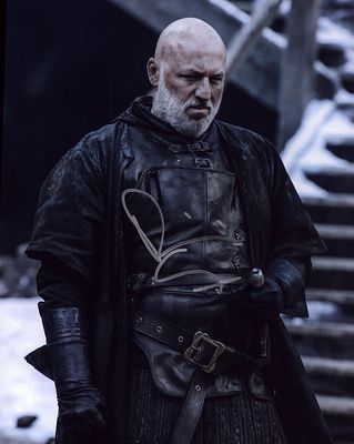 Game of Thrones Dominic Carter signed 10 x 8 photo. Dominic Carter is an English actor. Carter 