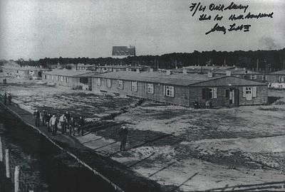 Dick Starkey signed 12x8 inch black & white photo. Stalag Luft III. Dick Starkey was with 106 