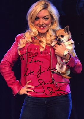 Sheridan Smith Signed 10X8 inch colour photo dedicated
