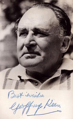 Geoffrey Keen signed 6x4 inch black and white photo