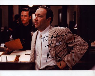 Kevin Spacey signed 10X8 inch colour photo dedicated