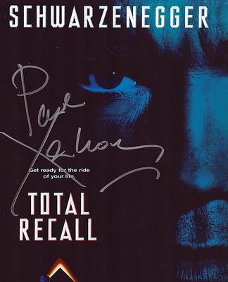 Paul Verhoeven signed 12 by 8 inch colour photo.