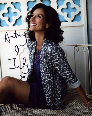 Indira Varma signed 10X8 in colour photo dedicated