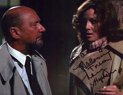 Nancy Stephens signed 10X8 inch colour photo dedicated