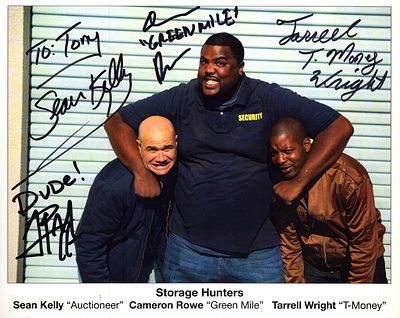 Sean Kelly, Cameron Rowe and Tarrell Wright signed 10X8 inch colour photo dedicated