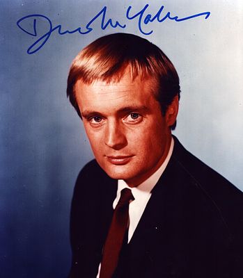 David McCallum signed 10x8inch colour photo.
