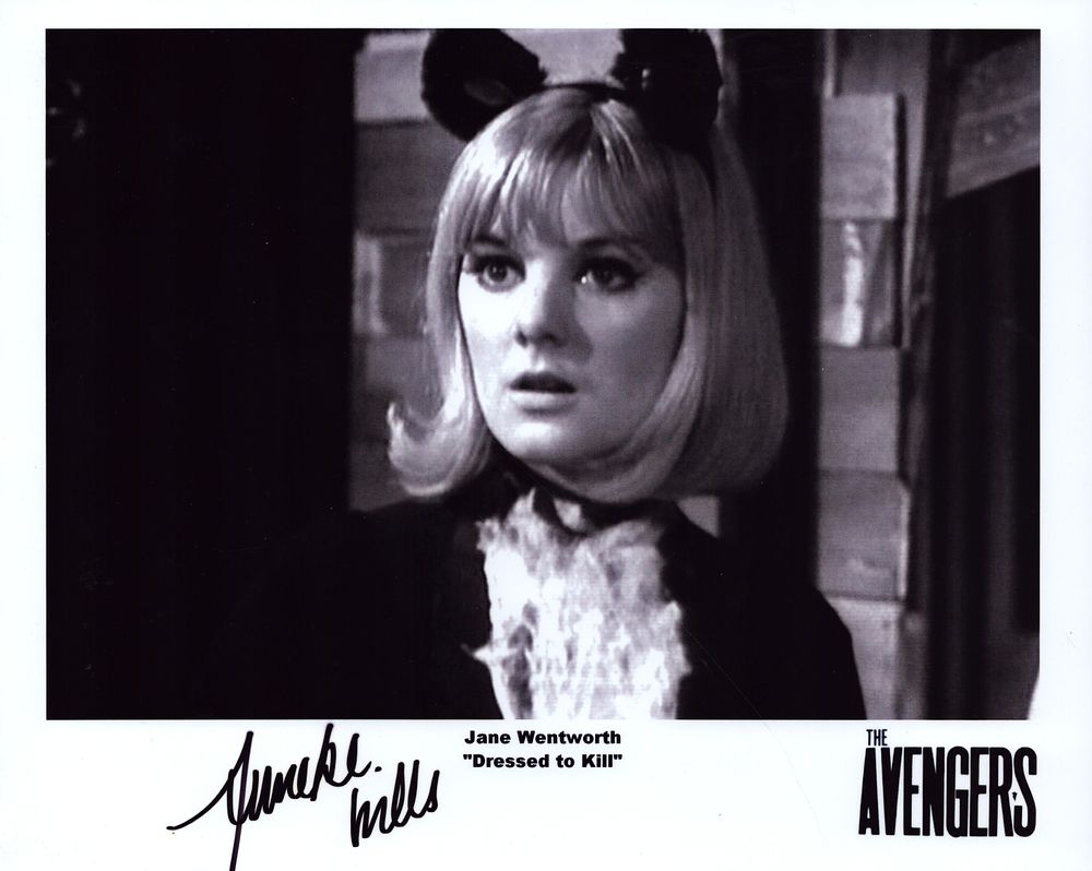 Anneke Wills signed 10x8inch black and white photo.