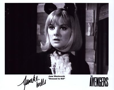 Anneke Wills signed 10x8inch black and white photo.