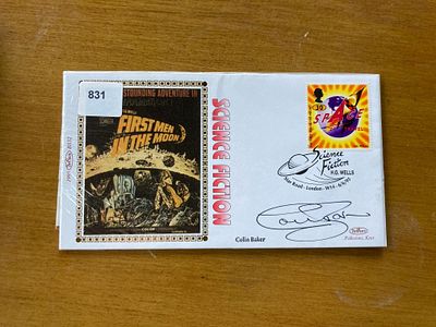 Dr Who Colin Baker signed Benham 1995 Science Fiction FDC. Good condition Est.