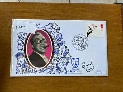 Comedian Ronnie Barker signed Eric Sykes Benham 1998 Heroes of Comedy FDC. Good condition Est.