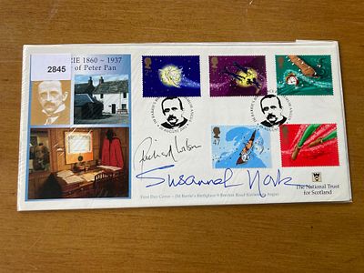 Richard Wilson and Susannah York signed 2002 official Peter Pan National Trust for Scotland 