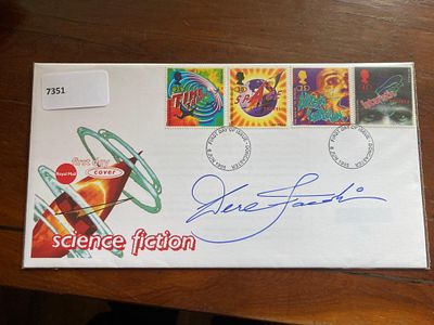 Derek Jacobi signed 1995 Science Fiction FDC,. Good condition Est.