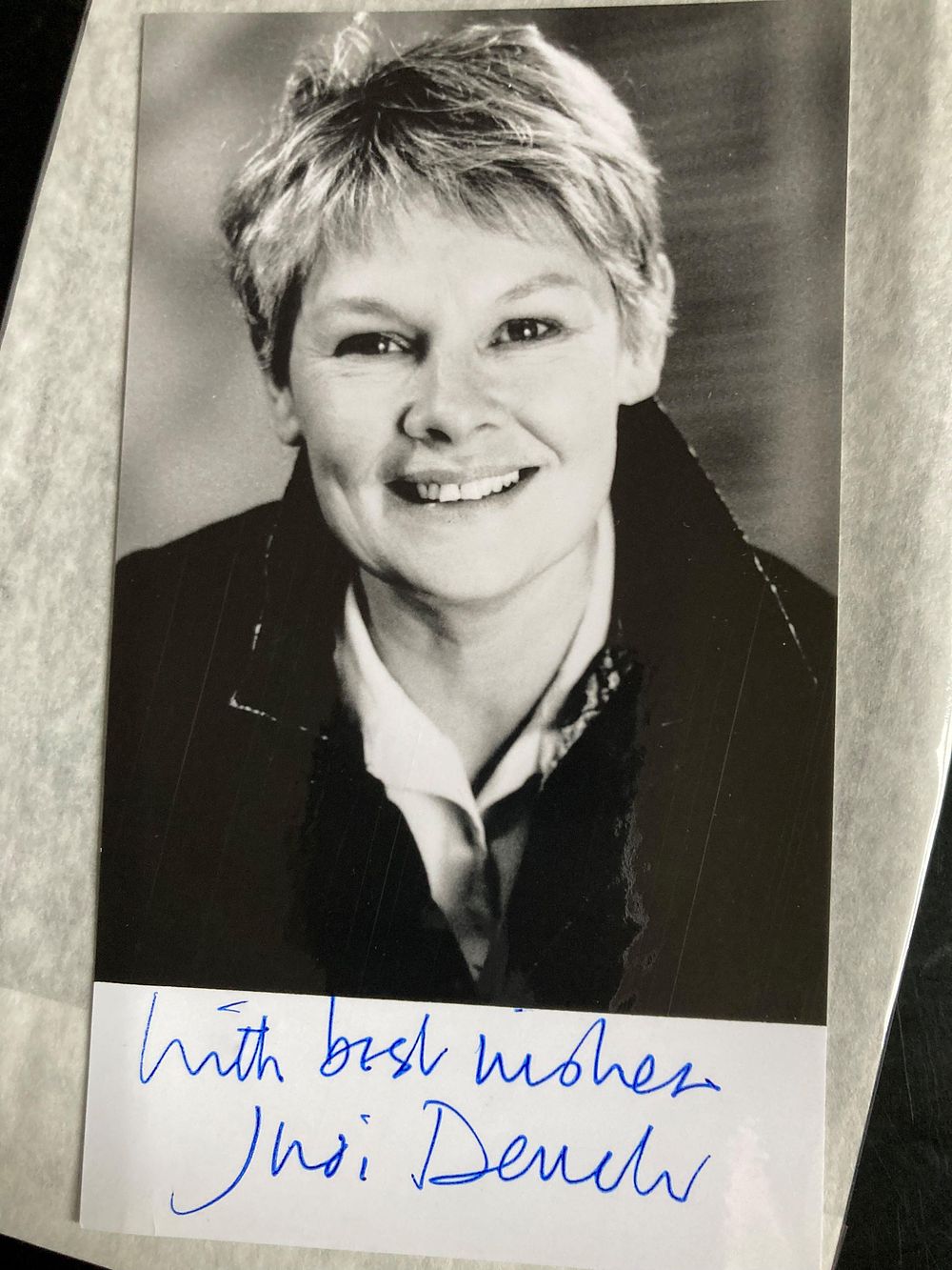 James Bond M Dame Judi Dench signed 6 x 4 b/w photo. Dame Judith Olivia Dench (born 9 December 