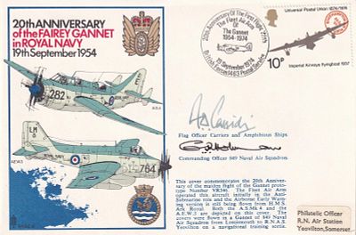 RN16c 20th Anniv of 1st Naval Fairey Admiral Sir (Arthur) Desmond Cassidi + 1. 19 Sep 74 - BFPS 