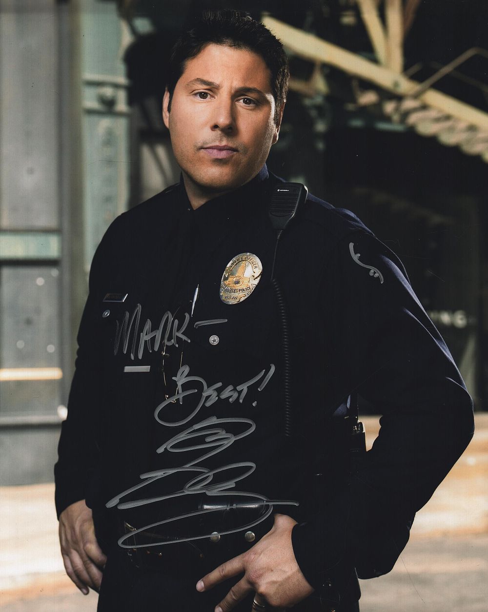Greg Grunberg signed 10X8 inch colour photo dedicated.