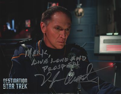 Vaughn Armstrong Signed 10X8 inch colour photo dedicated.