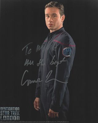 Connor Trinnear signed 10X8 inch colour photo dedicated.