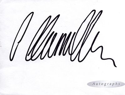Lewis Hamilton signed 6x4 inch white card.