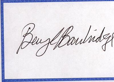 Beryl Bainbridge signed bookplate.