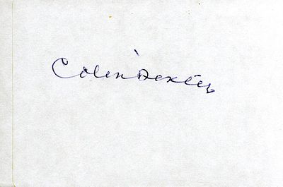 Colin Dexter signed bookplate.