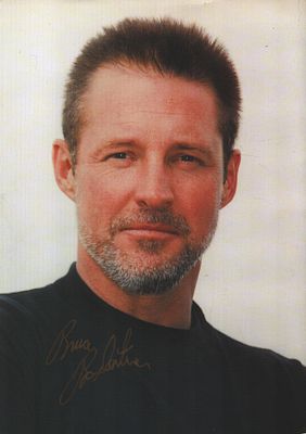 Bruce Robertson signed 12X8 inch colour photo.