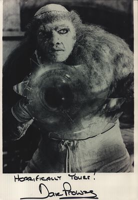 Dave Prowse signed 12X8 black and White photo.