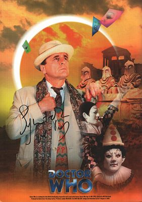 Sylvester Mccoy signed 12X8 inch colour Doctor Who Photo