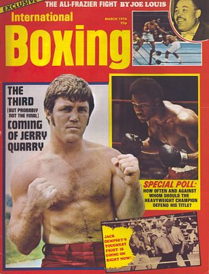 International Boxing Magazine March 1974 unsigned